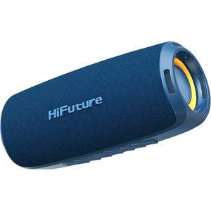 Hifuture Gravity luidspreker - Bluetooth speaker draadloos 5.3 - 12 Uur Speeltijd - IPX7 Waterdicht - Schakelen Tussen Twee Bluetooth-Apparaten - RGB LED-Licht - Kleur Blauw