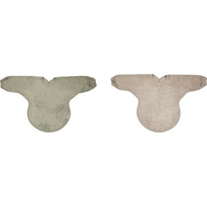 Timboo - Mouwslab - slab met mouwen - set van 2 - The cuddly softness of bamboo - Whisper Green / Feather Grey