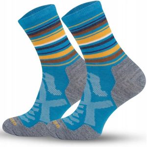 Comodo Merino W Trekking Sokken 70% Wol - Maat 43-46 Blauw