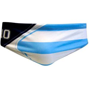 Turbo Argentina Zwemslip Wit,Blauw S Man