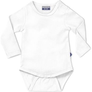 Silky Label romper ice white - lange mouw - maat 86/92 - wit
