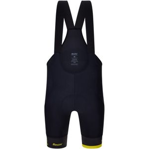 Santini Maillot Jaune Col De La Madeleine 2025 Fietsbroek Zwart S Man