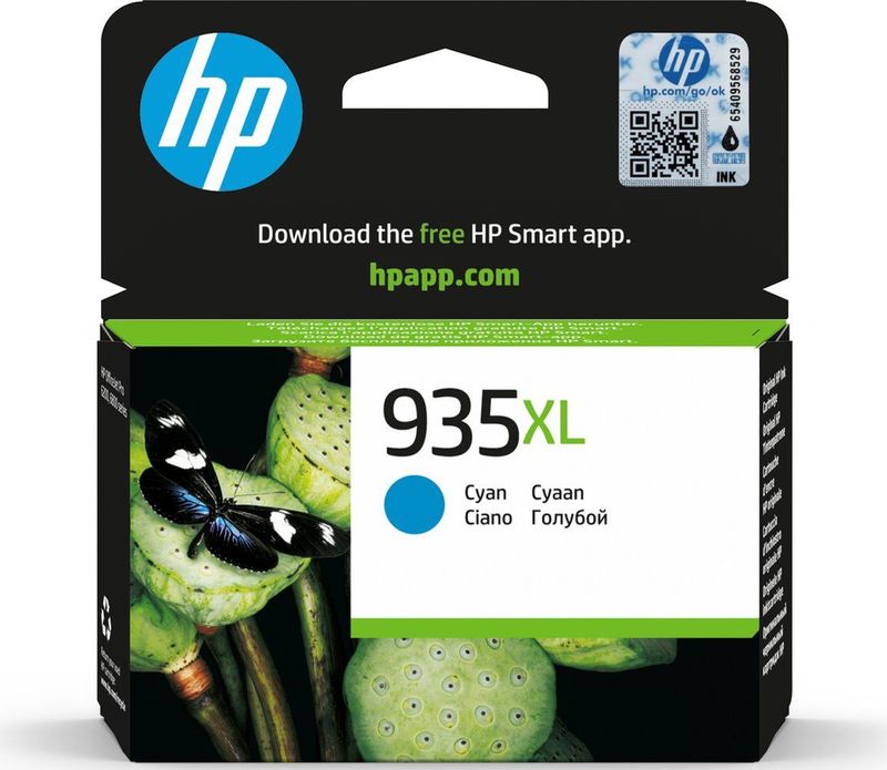 HP 935XL High Yield Cyan Original Ink Cartridge inktcartridge 1 stuk(s) Origineel Hoog (XL) rendement