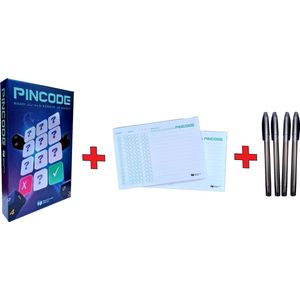 Pincode combideal - Spel + 2 extra scoreblokken + extra pennenset - Moderne mastermind variant 1, 2, 3 of 4 personen - Breinbreker - Gezelschapsspel