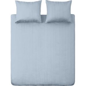 Ten Cate Hotel Dekbedovertrek - Dekbedovertrek 200 x 200 tweepersoons - Dekbedovertrekken - Dekbedovertrek 200x220 - Satijn - Lichtblauw