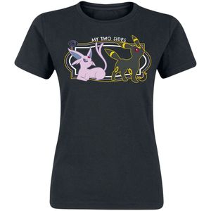 Pokémon - Psiana & Nachtara - T-shirt - Zwart - Dames