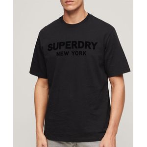 Superdry Luxury Sport Loose T-shirt Met Korte Mouwen Zwart L Man