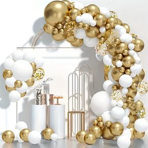 Wit gouden ballonnen boog pakket 81 stuks feest verjaardag bruiloft feest party versiering