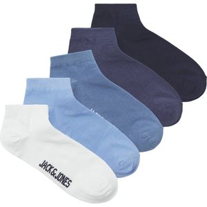 Jack & Jones Junior Sneakersokken Jongens JACBEN 5-Pack Blauw - Maat 38/43