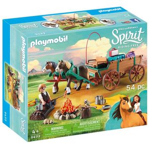 PLAYMOBIL  Lucky's vader en wagen - 9477