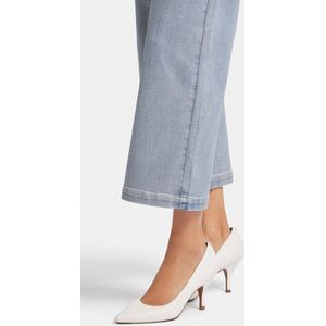 Teresa Wide Leg Enkeljeans Lichtblauw Coating Premium Denim