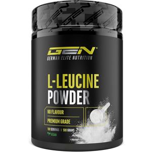 GEN - L-Leucine - Poeder - 500 g - Hoge Zuiverheid - Veganistisch