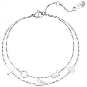 Armband Love | Zilver - Stainless Steel
