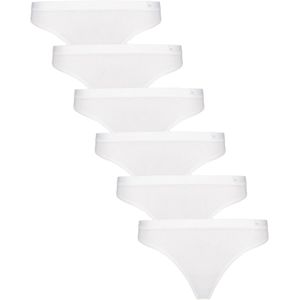 Undiemeister Bikinislip Dames - 6-pack - Chalk White (Wit) - Ondergoed Basic Lingerie - Slip - Zijdezachte Ademende Stof - Elastische band - Platte Naden - Zonder Labels - Gladde Slip - Tencel - Bikinislips - Maat XXL