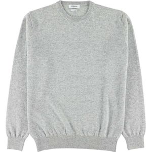 Osborne Knitwear Trui met ronde hals - Geelong wol - Silver - L
