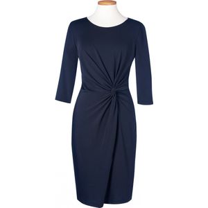 Brook Taverner - Jurk - Navy - 95% Polyester - 5% Elasthan - Dames
