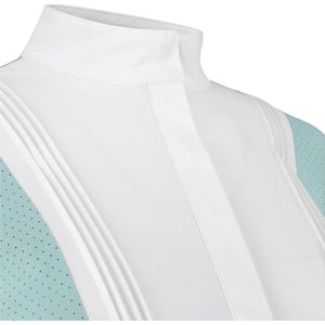 Kentucky Horsewear - Show shirt dames Heritage Air korte mouwen dusty blue size 38