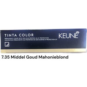 Keune Tinta 7.35 Middel Goud Mahonieblond 60 ml