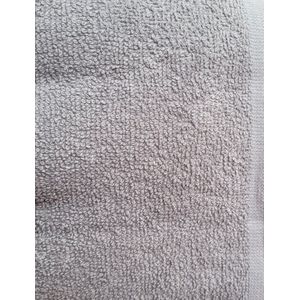 Kussenbeschermer Tuinstoelhoes 60x130 cm - Grijze badstof handdoek voor tuinstoel - lichtgrijze tuinstoelhanddoek - stoelhoes