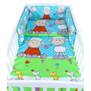 BabyLux Kinderbedlakenset 6-delig 120x60cm 100% katoen