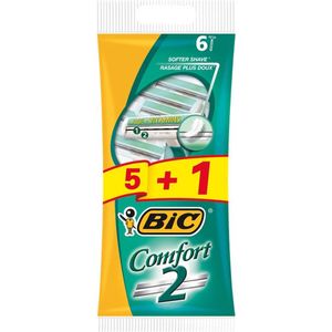 BIC Comfort 2 Wegwerpscheermesjes voor mannen - 2 x 6 Stuks