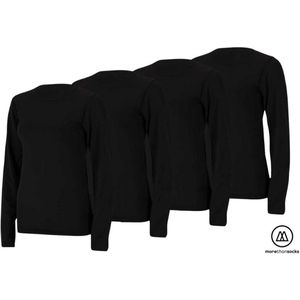 Thermo shirt - Zwart - Dames - 4-Pack