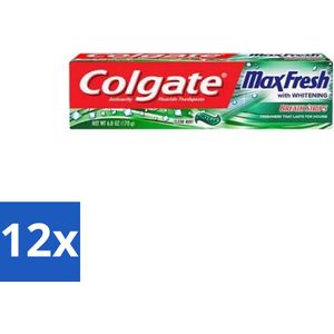 Colgate - Max Fresh Clean Mint - Tandpasta - 100ml - Voordeelverpakking - 12 stuks