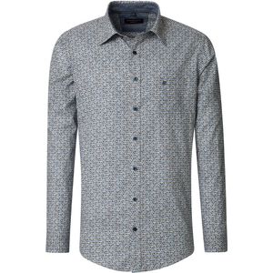 Casa Moda overhemd blauw 100% katoen Casual Fit