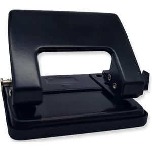 2-voudige perforatie kantoorperforator van metaal, kleine perforator voor 20 vellen ergonomisch design