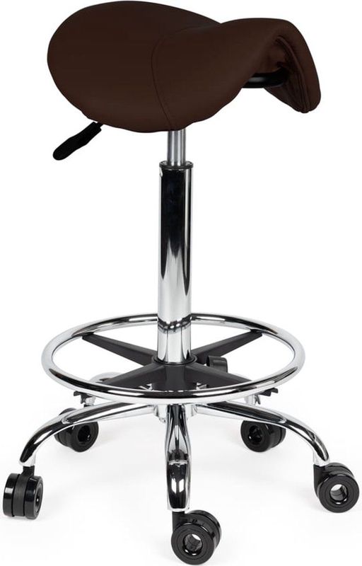 Kapperskruk - Verstelbare Zithoogte - Zwart - Skai-leer