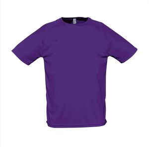 SOL'S Men´s Raglan Sleeves T Sporty L198 - Dark Purple - XXS