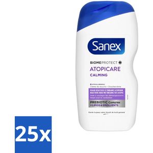25 x Sanex - BiomeProtect Dermo - Douchecrème - Reactieve Huid - 400 ml - Reactieve Huid - Douchecrème - Kalmerende Huidverzorging - Huidbarrière - Dermatologisch Getest