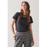 Summum - 3s5194-30724 - T-shirt - Antraciet - Korte Mouwen - Ronde Hals