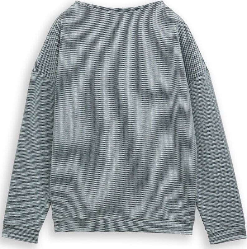 Tom Tailor Loose fit sweatshirt met opstaande kraag