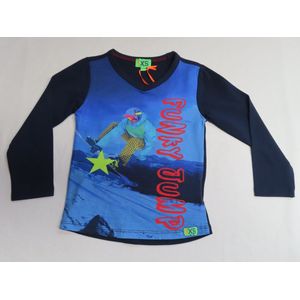 T-Shirt lange mouw - Jongen - Blauw/ marine - Funky jump - 86 / 92 - 18 maand / 2 jaar