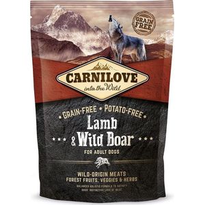 Carnilove Adult granenvrij hondenvoer Lam & Wild zwijn 1,5kg