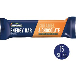 Maxim Energy Bar - 15 x 55g - Energierepen - Sportvoeding - Caramel Chocolate