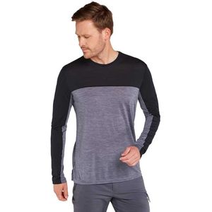 Icebreaker - Merino 125 Cool-Lite Sphere LS Tee - CB Graphite Heather/Black - 60% Lyocell, 40% Merino Wol