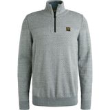 PME Legend Heren trui blauw (Maat: S) - Effen - Halslijn: Polokraag,