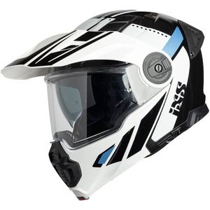 IXS Venture 1.0 Wit Zwart Blauw Systeemhelm - Maat S - Helm