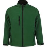 SOLS Heren Relax Soft Shell Jacket (ademend, winddicht en waterbestendig) (Fles groen)