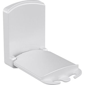 Opvouwbare hoofdtelefoonhouderhaak - universele zelfklevende standaard - gaming-headsets - bureau muur glas metaal - wit