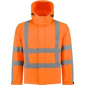 EM Traffic Softshell Jas RWS Oranje - Maat L