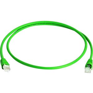 Telegärtner L00006A0039 RJ45 Netwerkkabel, patchkabel CAT 6A S/FTP 25.00 m Groen Vlambestendig, Halogeenvrij, UL gecert