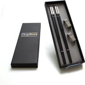 ChopStore - Settsu Silver chopsticks in luxe cadeauverpakking