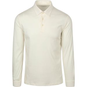 Desoto - Essential Longsleeve Poloshirt - Off White - Heren