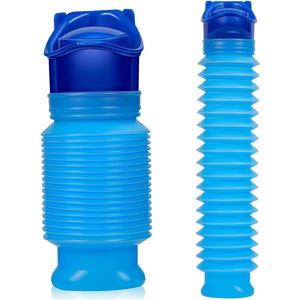 Urinefles Mini Urinal 2 Stuks 750ml Noodurinaal - Inklapbare Urinaal - Draagbare Urinaal Fles - Toilet voor Kamperen Auto Reizen Verkeer Wachtrij Mannen Vrouwen