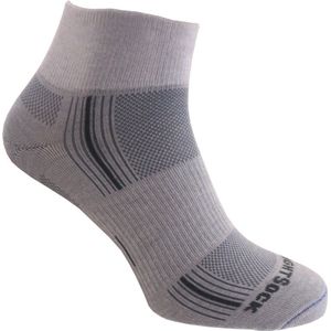 Wrightsock Stride Quarter - Lichtgrijs - 45-49