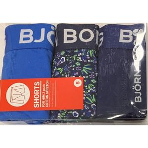 Björn Borg - 3 Pack - Cotton Stretch - Boxershorts - Heren - Blauw - Maat S
