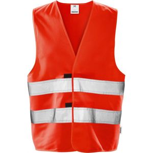 Fristads Hi Vis Vest Klasse 2 501 H - Hi-Vis rood - XL/2XL